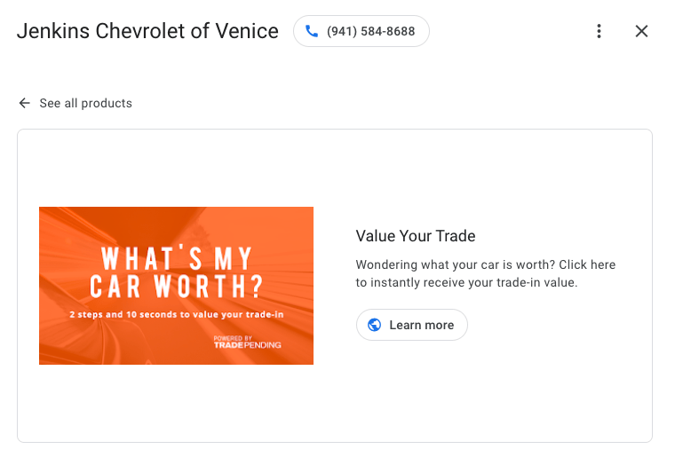 TradePending value your trade GMB