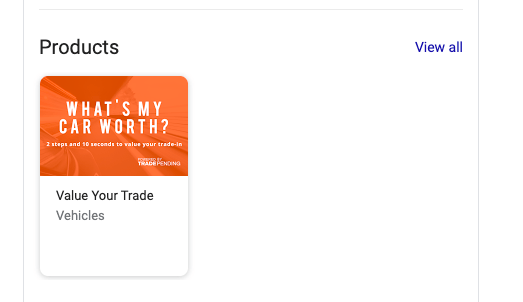 TradePending GMB product value your trade