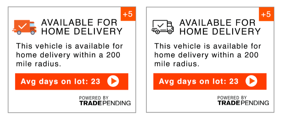 home delivery badges