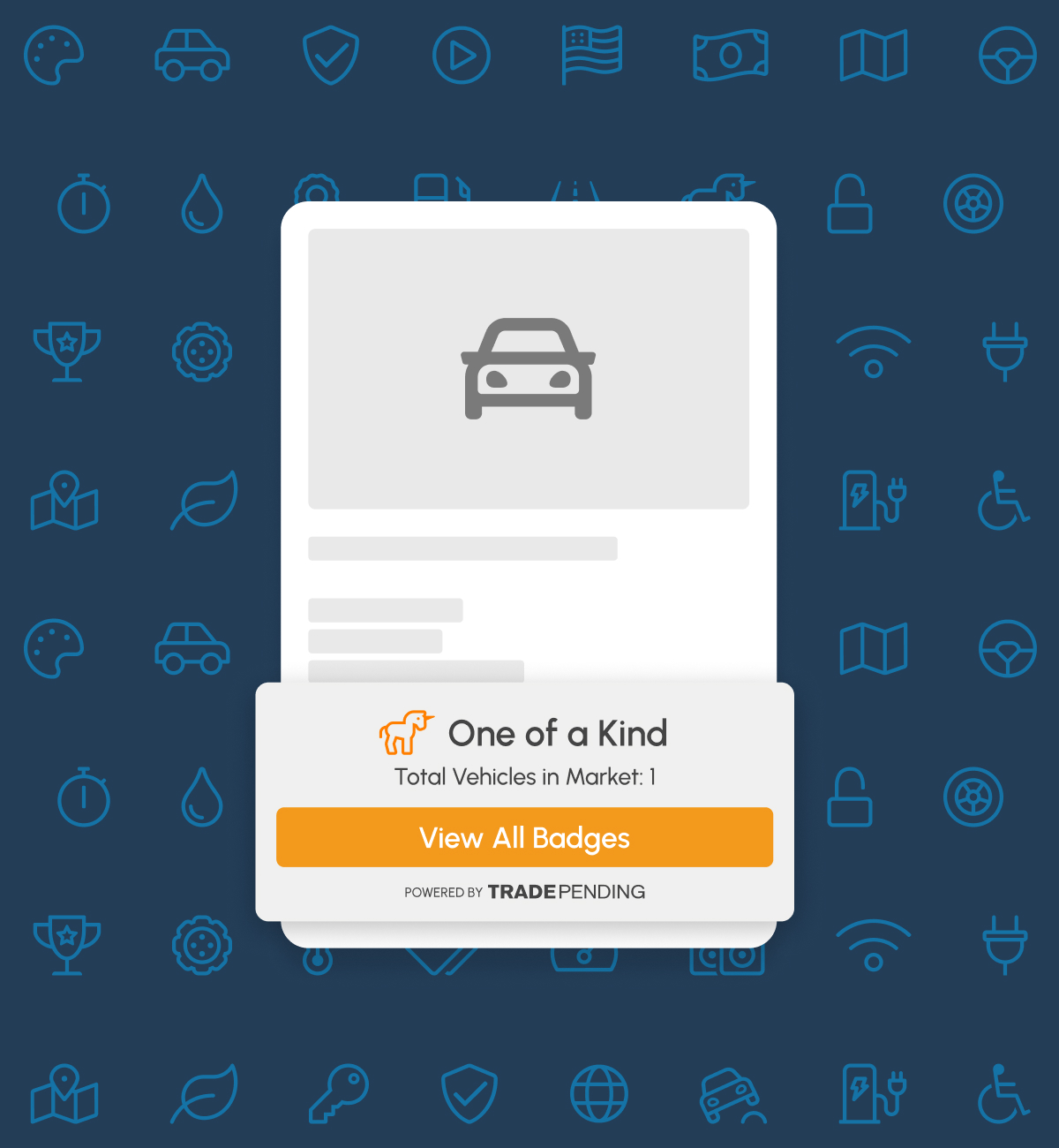 TradePending Badges are automatically added to vehicles on your lot