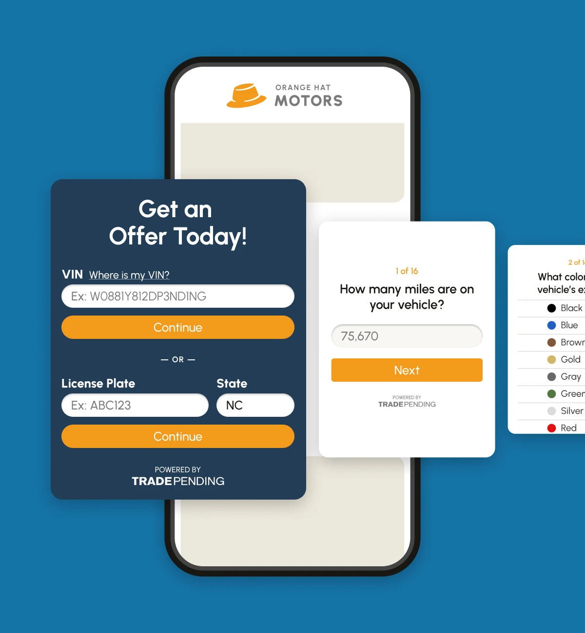 TradePending Offer is easy to use on desktop and mobile devices
