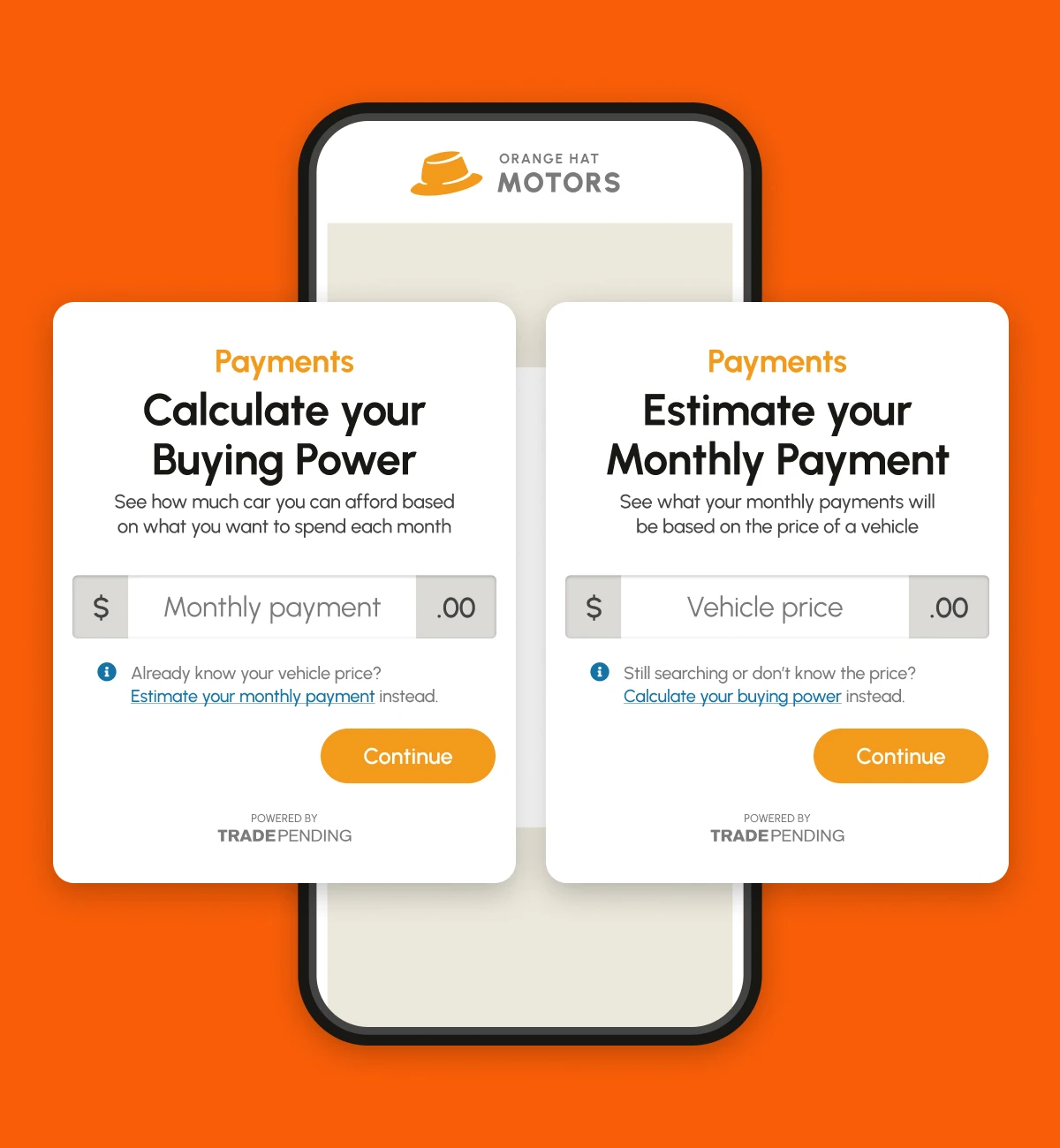 TradePending Payments lets shoppers see what they can afford in seconds