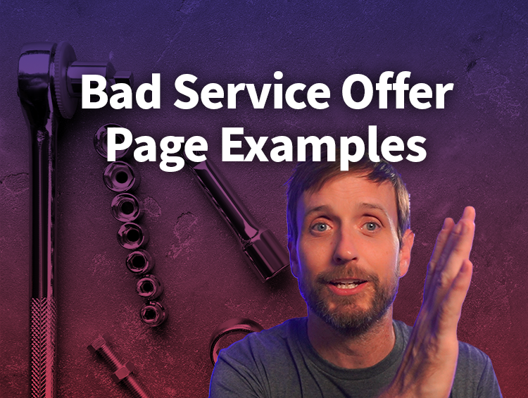 Bad Service Offer Page Examples